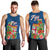 Polynesian Pride Fiji Men Tank Top Tropical Flowers and Tapa Pattern LT9 - Polynesian Pride