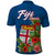 Polynesian Pride Fiji Polo Shirt Tropical Flowers and Tapa Pattern LT9 - Polynesian Pride