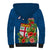 Polynesian Pride Fiji Sherpa Hoodie Tropical Flowers and Tapa Pattern LT9 - Polynesian Pride