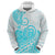 Polynesian Hoodie Tribal Tattoo Aqua Screen Color LT9 - Polynesian Pride