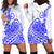 Polynesian Hoodie Dress Tribal Tattoo Blue Screen Color LT9 Blue - Polynesian Pride