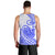 Polynesian Men Tank Top Tribal Tattoo Blue Screen Color LT9 - Polynesian Pride