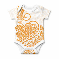 Polynesia Tribal Tattoo Gold Screen Color Baby Onesie LT9 Gold - Polynesian Pride