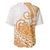 Polynesian Baseball Jersey Tribal Tattoo Gold Screen Color LT9 - Polynesian Pride