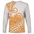 Polynesian Long Sleeve Shirt Tribal Tattoo Gold Screen Color LT9 Unisex Gold - Polynesian Pride