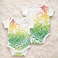 Polynesia Tribal Tattoo Gradient 02 Screen Color Baby Onesie LT9 - Polynesian Pride