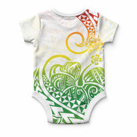 Polynesia Tribal Tattoo Gradient 02 Screen Color Baby Onesie LT9 - Polynesian Pride