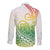 Polynesian Long Sleeve Button Shirt Tribal Tattoo Gradient 02 Screen Color LT9 - Polynesian Pride