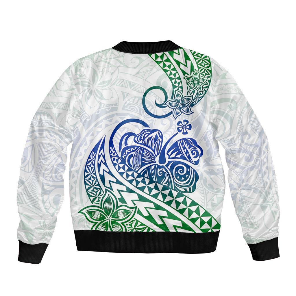 Polynesian Bomber Jacket Tribal Tattoo Gradient 03 Screen Color LT9 - Polynesian Pride