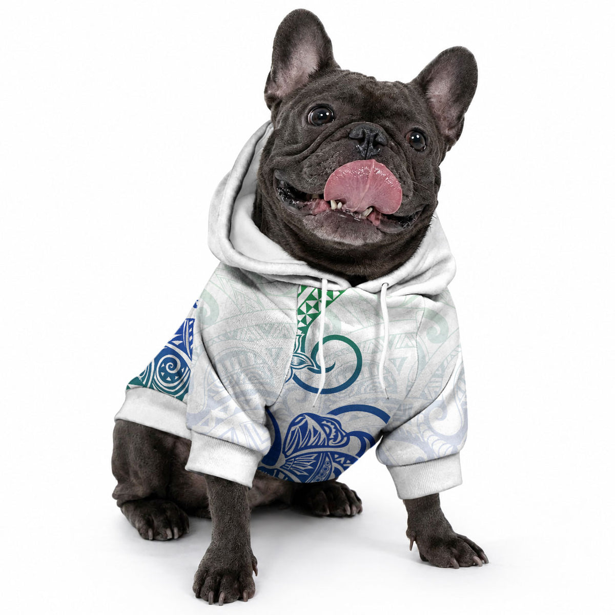Polynesia Tribal Tattoo Gradient 03 Screen Color Pet Hoodie LT9 - Polynesian Pride