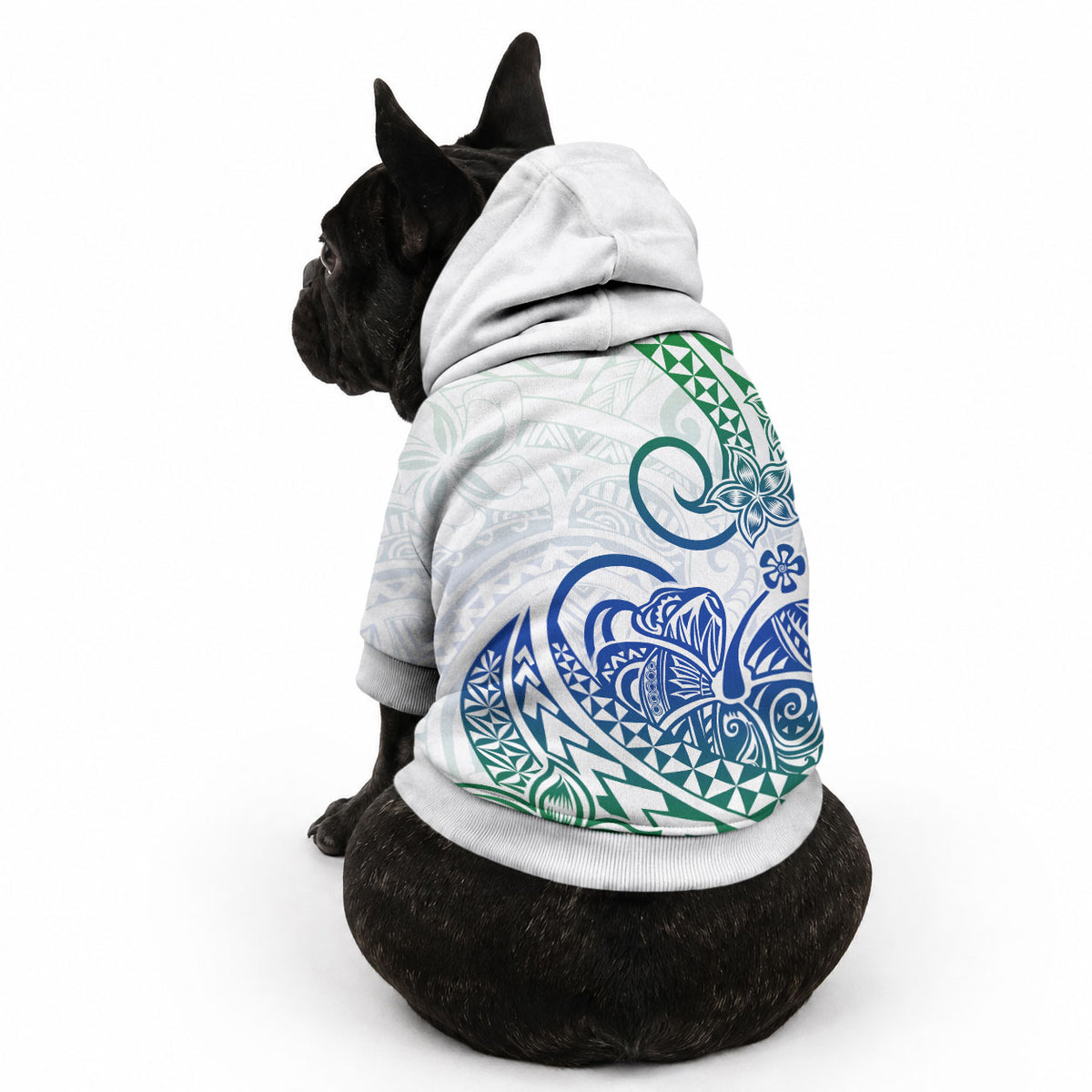 Polynesia Tribal Tattoo Gradient 03 Screen Color Pet Hoodie LT9 - Polynesian Pride
