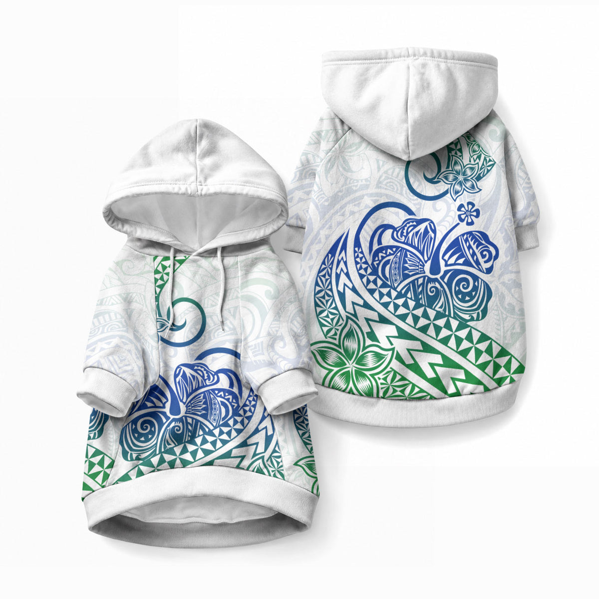 Polynesia Tribal Tattoo Gradient 03 Screen Color Pet Hoodie LT9 Pullover Gradient - Polynesian Pride