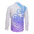 Polynesian Long Sleeve Button Shirt Tribal Tattoo Gradient 04 Screen Color LT9 - Polynesian Pride