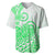 Polynesian Baseball Jersey Tribal Tattoo Green Screen Color LT9 - Polynesian Pride