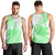 Polynesian Men Tank Top Tribal Tattoo Green Screen Color LT9 - Polynesian Pride