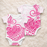 Polynesia Tribal Tattoo Pink Screen Color Baby Onesie LT9 - Polynesian Pride