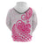 Polynesian Hoodie Tribal Tattoo Pink Screen Color LT9 - Polynesian Pride