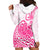 Polynesian Hoodie Dress Tribal Tattoo Pink Screen Color LT9 - Polynesian Pride