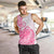 Polynesian Men Tank Top Tribal Tattoo Pink Screen Color LT9 - Polynesian Pride