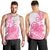 Polynesian Men Tank Top Tribal Tattoo Pink Screen Color LT9 - Polynesian Pride