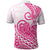 Polynesian Polo Shirt Tribal Tattoo Pink Screen Color LT9 - Polynesian Pride