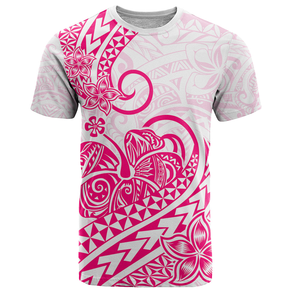 Polynesian T Shirt Tribal Tattoo Pink Screen Color LT9 Pink - Polynesian Pride