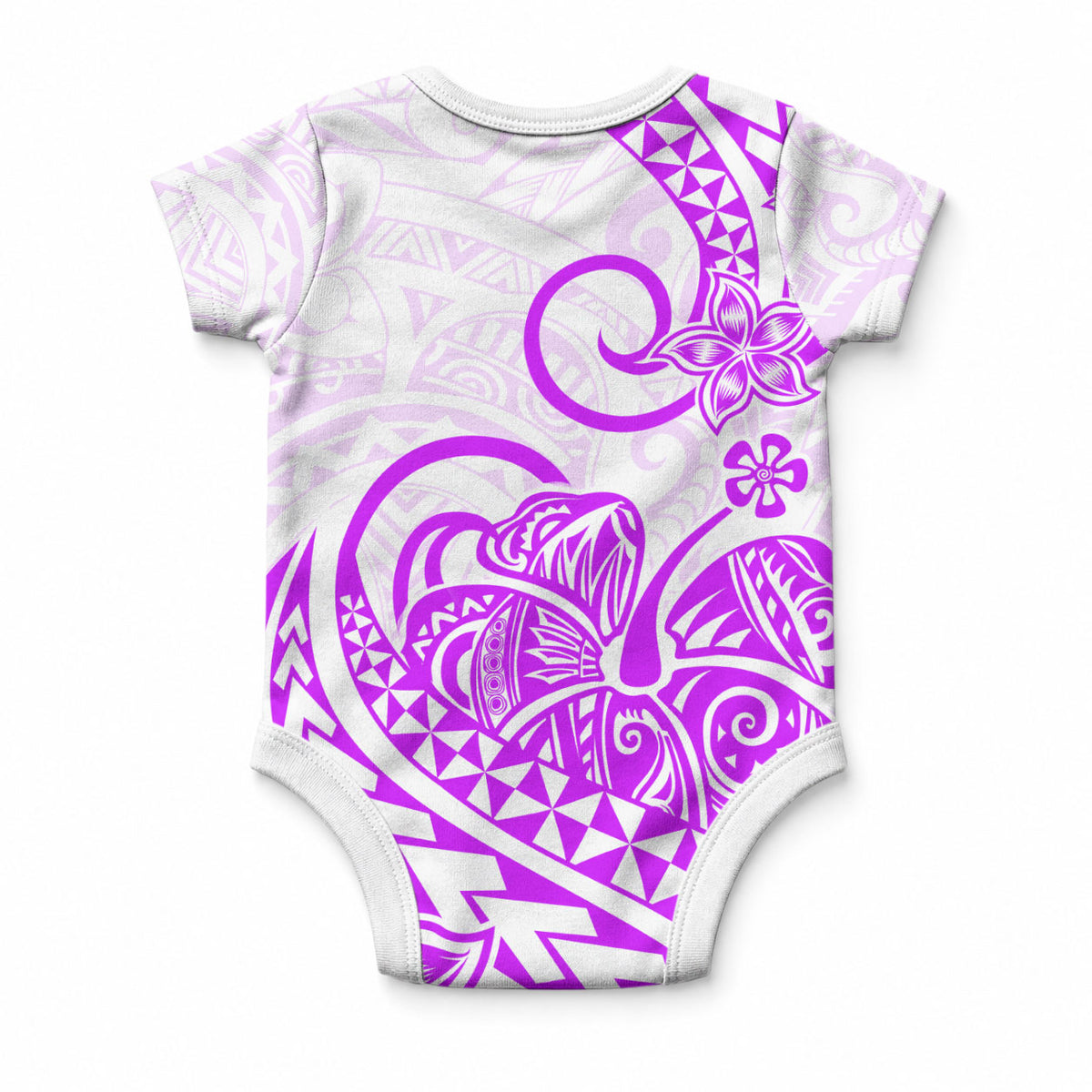 Polynesia Tribal Tattoo Purple Screen Color Baby Onesie LT9 - Polynesian Pride