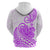 Polynesian Hoodie Tribal Tattoo Purple Screen Color LT9 - Polynesian Pride