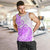 Polynesian Men Tank Top Tribal Tattoo Purple Screen Color LT9 - Polynesian Pride