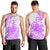 Polynesian Men Tank Top Tribal Tattoo Purple Screen Color LT9 - Polynesian Pride