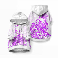 Polynesia Tribal Tattoo Purple Screen Color Pet Hoodie LT9 Pullover Purple - Polynesian Pride