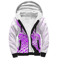 Polynesian Sherpa Hoodie Tribal Tattoo Purple Screen Color LT9 Unisex Purple - Polynesian Pride