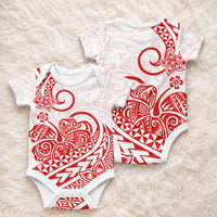 Polynesia Tribal Tattoo Red Screen Color Baby Onesie LT9 - Polynesian Pride