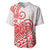 Polynesian Baseball Jersey Tribal Tattoo Red Screen Color LT9 - Polynesian Pride