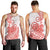 Polynesian Men Tank Top Tribal Tattoo Red Screen Color LT9 - Polynesian Pride