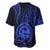 Polynesian Pride Guam Baseball Jersey With Polynesian Tribal Tattoo and Coat of Arms Blue Version LT9 - Polynesian Pride