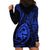 Polynesian Pride Guam Hoodie Dress With Polynesian Tribal Tattoo and Coat of Arms Blue Version LT9 - Polynesian Pride