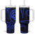 Polynesian Guam Coat of Arms Tumbler With Handle Polynesian Tribal Tattoo Blue Version