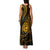 Polynesian Guam Coat of Arms Family Matching Tank Maxi Dress and Hawaiian Shirt Polynesian Tribal Tattoo Gold Version