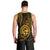 Polynesian Pride Guam Men Tank Top With Polynesian Tribal Tattoo and Coat of Arms Gold Version LT9 - Polynesian Pride