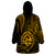 Polynesian Pride Guam Wearable Blanket Hoodie With Polynesian Tribal Tattoo and Coat of Arms Gold Version LT9 - Polynesian Pride