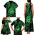 Polynesian Guam Coat of Arms Family Matching Tank Maxi Dress and Hawaiian Shirt Polynesian Tribal Tattoo Green Version