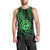 Polynesian Pride Guam Men Tank Top With Polynesian Tribal Tattoo and Coat of Arms Green Version LT9 - Polynesian Pride