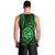 Polynesian Pride Guam Men Tank Top With Polynesian Tribal Tattoo and Coat of Arms Green Version LT9 - Polynesian Pride