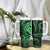 Polynesian Guam Coat of Arms Tumbler With Handle Polynesian Tribal Tattoo Green Version