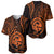 Polynesian Pride Guam Baseball Jersey With Polynesian Tribal Tattoo and Coat of Arms Orange Version LT9 Orange - Polynesian Pride