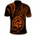 Polynesian Pride Guam Polo Shirt With Polynesian Tribal Tattoo and Coat of Arms Orange Version LT9 - Polynesian Pride