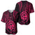 Polynesian Pride Guam Baseball Jersey With Polynesian Tribal Tattoo and Coat of Arms Pink Version LT9 Pink - Polynesian Pride