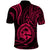 Polynesian Pride Guam Polo Shirt With Polynesian Tribal Tattoo and Coat of Arms Pink Version LT9 - Polynesian Pride