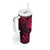 Polynesian Guam Coat of Arms Tumbler With Handle Polynesian Tribal Tattoo Pink Version